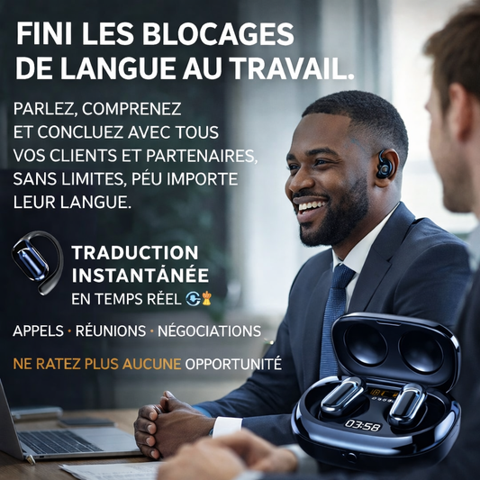 ÉCOUTEURS TRADUCTEURS INTELLIGENTS PREMIUM 🎧 COMMUNIQUE SANS LIMITE 🌍