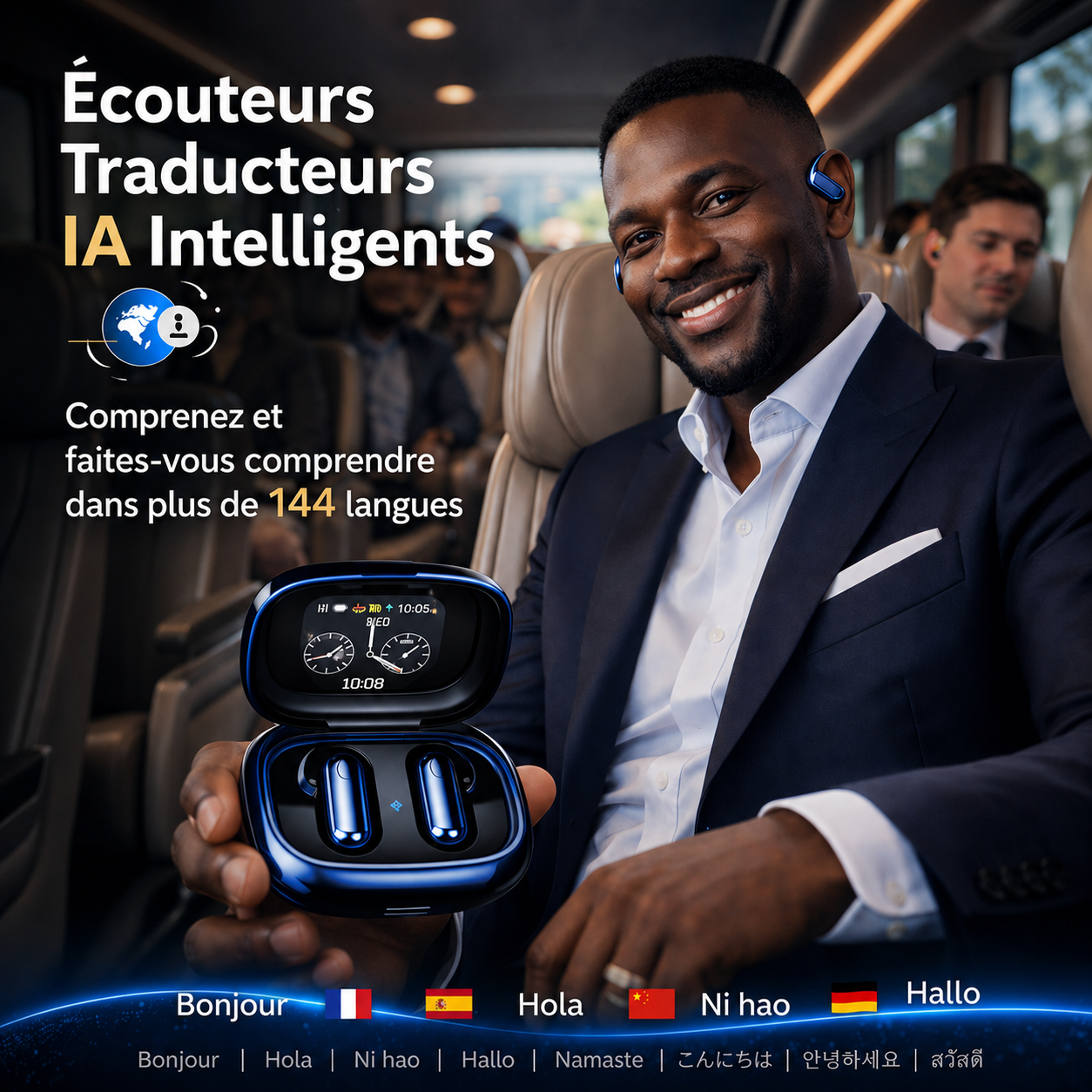 🚀ÉCOUTEURS TRADUCTEUR AI NOUVELLE GÉNÉRATION – LA FIN DES BARRIÈRES LINGUISTIQUES 🌍